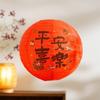 Retro Style Chinese Paper Lantern Round Shape Handmade New Year Lantern Good Luck 30cm Festival Lantern Room Decor