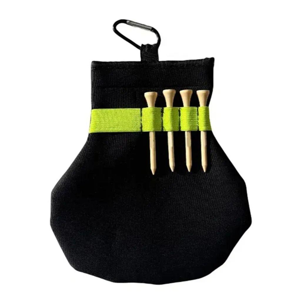 With Metal Clip Golf Ball Tee Holder Spacious Golf Ball Pouch Golf Stud Pocket Valuables Storage