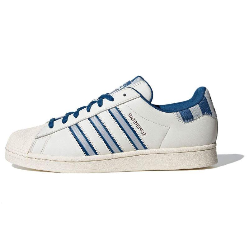 

adidas originals Superstar White Blue Sneakers IE7307 44⅔ белый