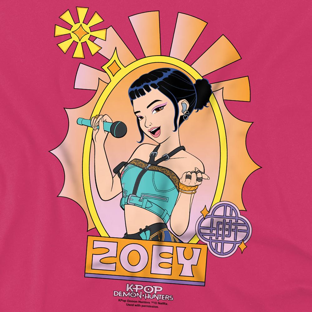 K-Pop Demon Hunters Childrens/Kids Zoey Festival Poster T-Shirt