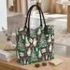  Christmas Gnome Pattern Tote Bag Large Casual Shoulder Handbag for Holiday Shopping Daily Use