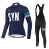 Herbst Langarm Atmungsaktives Radsportanzug Set 2026 Radsport Trägerhose Herren Herbst und Winter Rennrad Radsportanzug Langes Set Polyesterfaser Radsport Trikot