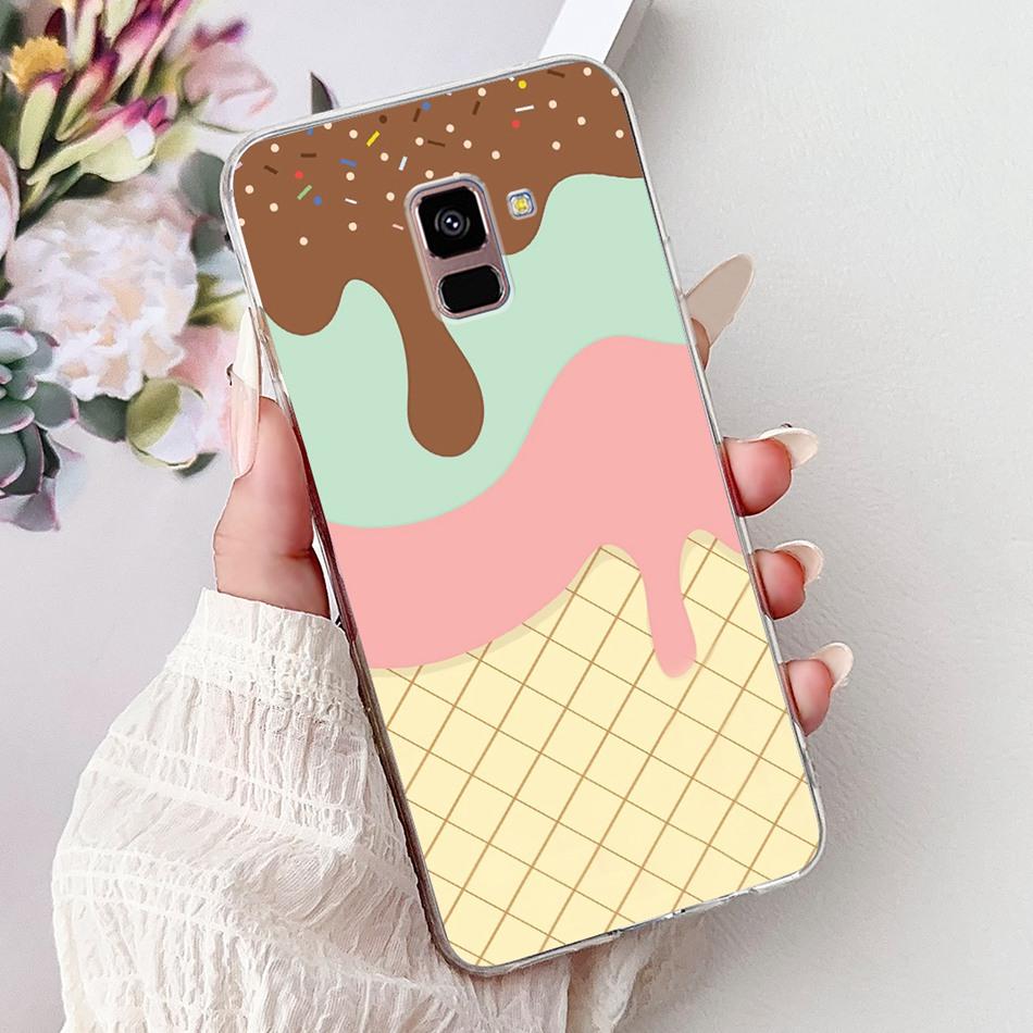 Phone Case For Samsung Galaxy A8+ (2018) SM-A730F / A8 (2018) SM-A530F Elegant Floral Butterfly Soft Silicone TPU Cases