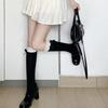 Womens Calf Socks, Sweet Girl Lace Trims Ruffle Knee Socks Fashion Ladies Girl Princess Socks Knee High Stockings