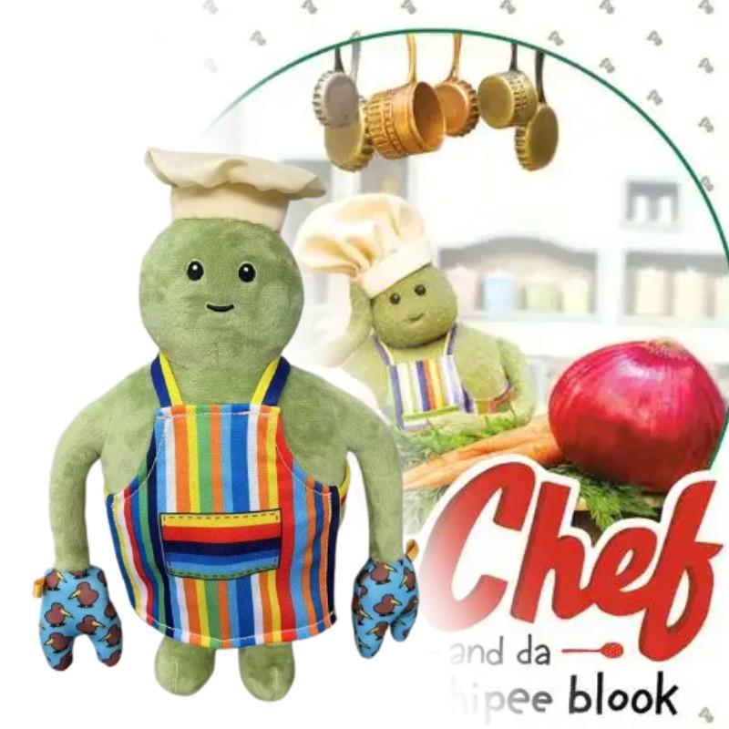 Tiny The Chef Show Plush Toy Cartoon Character Stuffed Doll Gift Decoration
