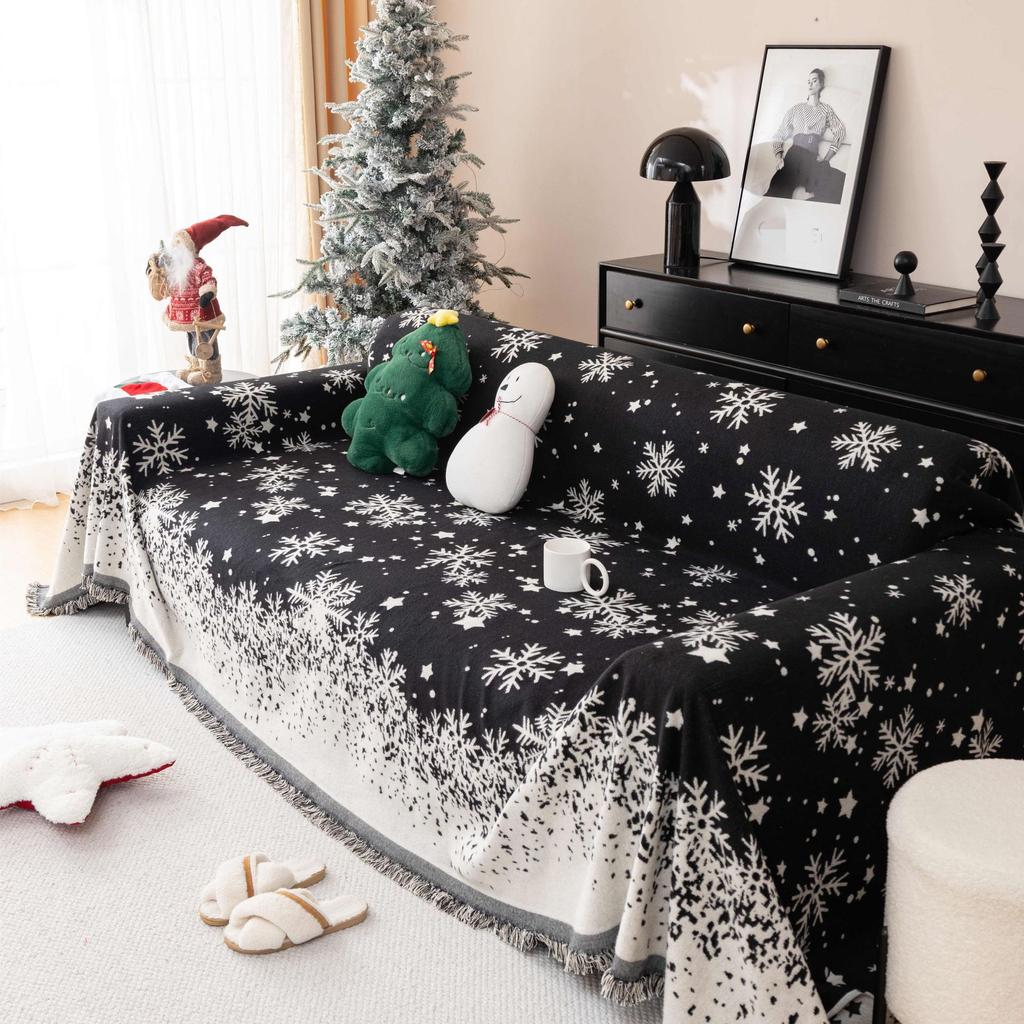 Christmas New Sofa Cover Towel Four Seasons Universal Full Covered Non-Slip Sofa Cover Fashion Festive Full Wrapping Blanket