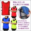 Bibs for Set of Practice Sports Days [ZERONOWA] Adults, Plain, 10, Unisex, Events, Sports, Matches, (Blue)