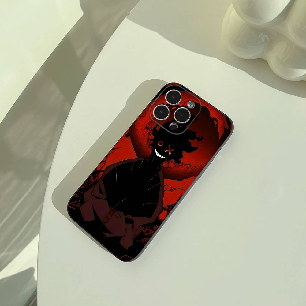 Shonen Anime -Fire- Force Handyhülle Für iPhone 17,16,15,14,13,12,11 Pro Max,16/15/14Plus,XS Weiche Schwarze Hülle