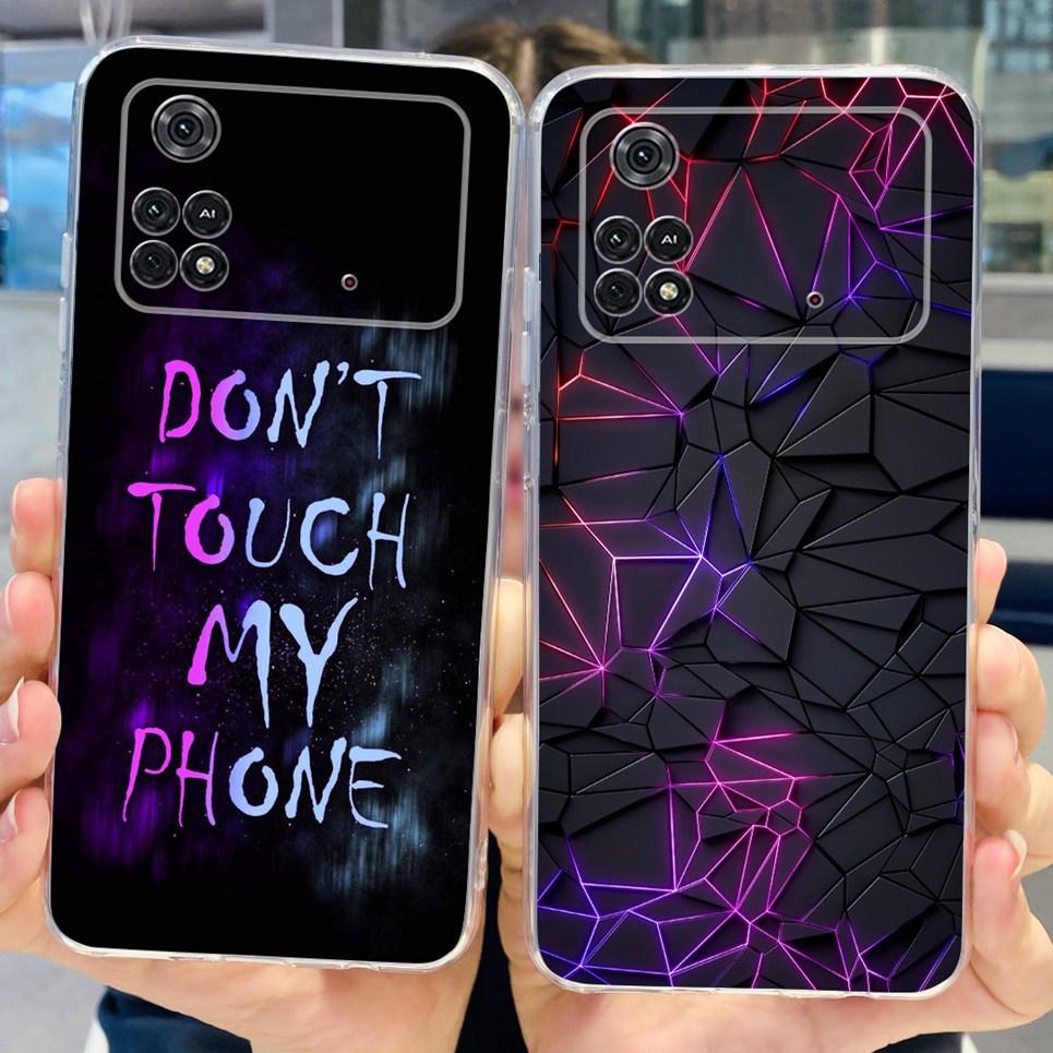 Soft Silicone Back Cover For Xiaomi Poco M4 Pro 4G 5G Case Transparent Cool Style Dragon Cartoon Pattern Poco X4 GT X4 Pro 5G