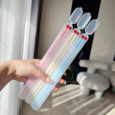 1 Pair Colored Travel Chopsticks with Case, Reusable Chopsticks, Portable Utensil Set