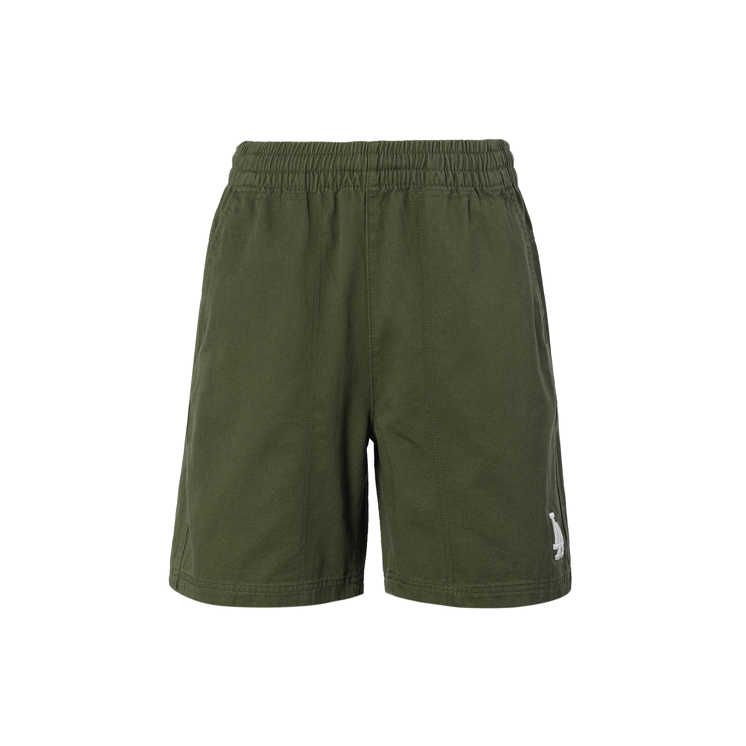 

New MLB Los Angeles Dodgers Casual Shorts Unisex Army Green 31SMU1131-07K XS