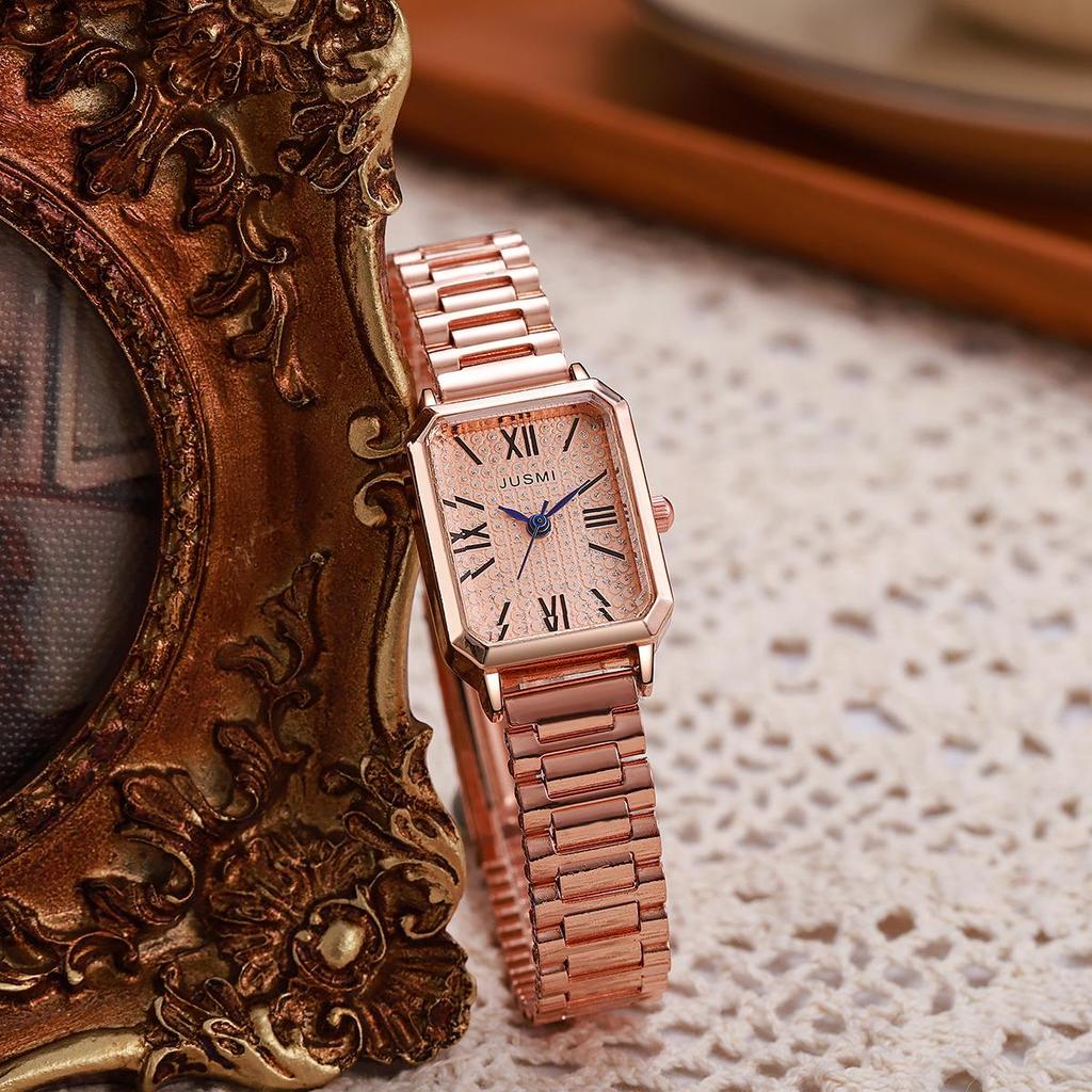 Montre à Quartz Carrée de Niche pour Femme Mori Girl - Élégante & Simple pour Étudiantes