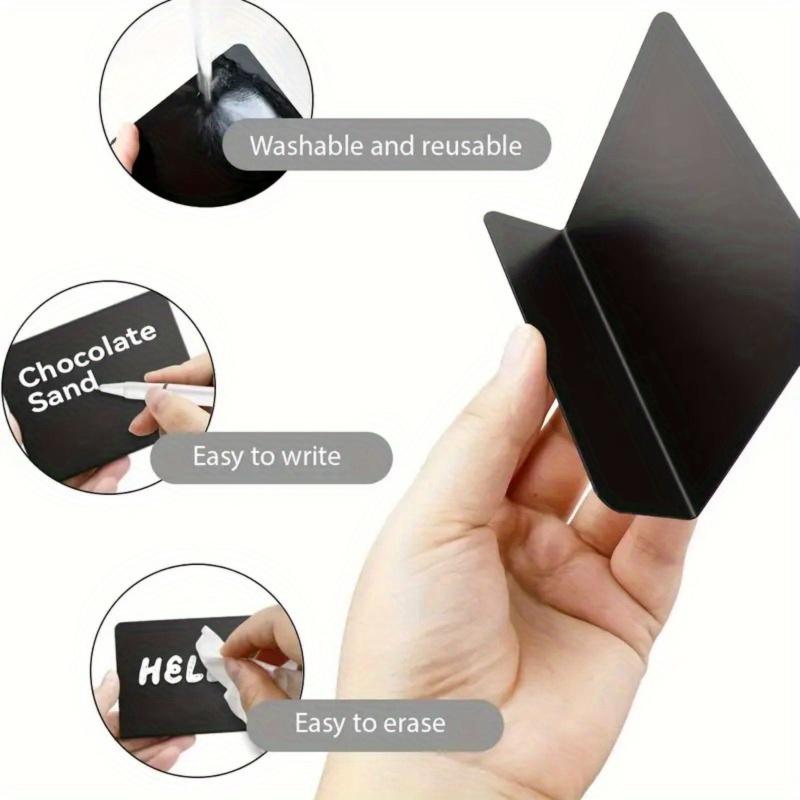 12pcs Erasable Blackboard Product Price Label Table Label Small Table Label L-shaped Vertical Price Label Blackboard