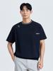 CHALLENGER Men'S Mesh Big Logo Round Short Sleeve Woven Top Black