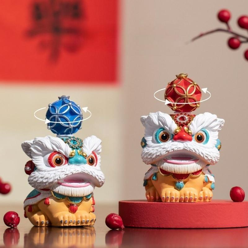 BEPAN Creative Lion Dance Cultural Gift Set Chinese Style Souvenirs Business Client Gifts Birthday Presents Home Decor