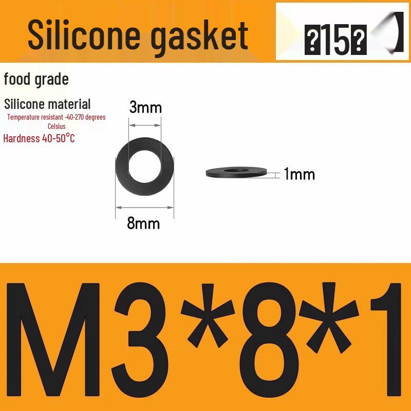 Silicone High-Temp Waterproof Gasket & Shock Absorbing Seal Pad