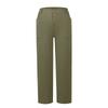 Women's Fashion Loose Solid Button Cotton Hemp Pocket Casual Pants