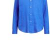 Polo Ralph Lauren SS23 Solid Color Logo Embroidered Single-Breasted Shirt Women Shirts Blue WMPOSHTNDO20441-400