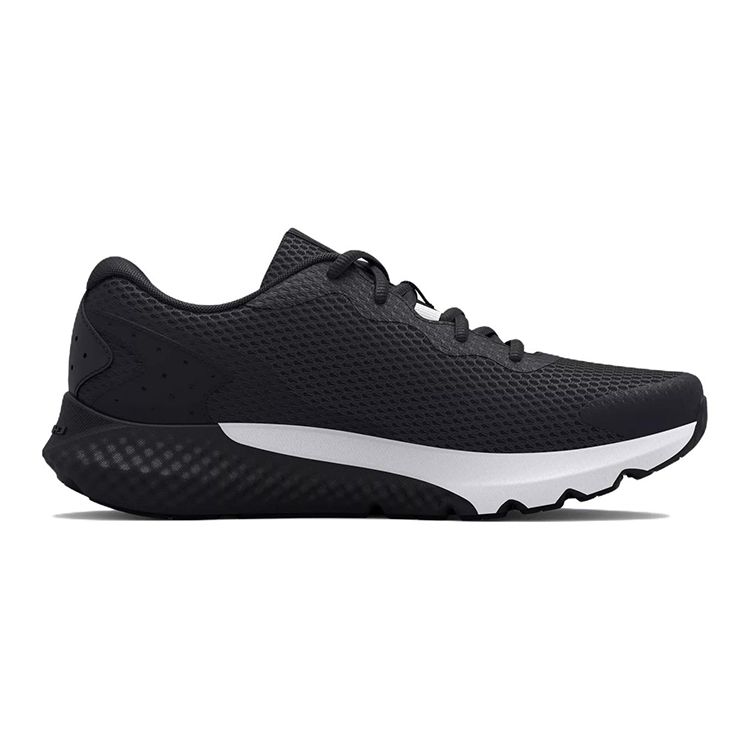 Under Armour Charged Rogue 3 GS Black White Kids Sneakers 3024981-001