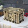 Luxury Metal European-Style Pharaoh-Design Rectangular Jewelry Box