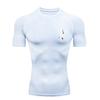 Samurai Woman Pattern Men's Sports T-shirt for Fitness Training Fitness Compression Workout T-Shirt Rashguard Tops T-Shirt