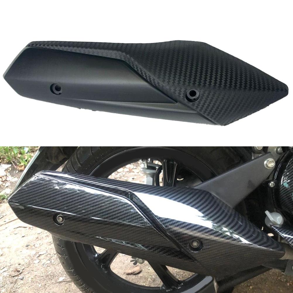 Carbon Fiber Shield Carbon Fiber Black Exhaust Pipe Shield Prevents Object Melting Protects Muffler From Dirt Bike Maintenance