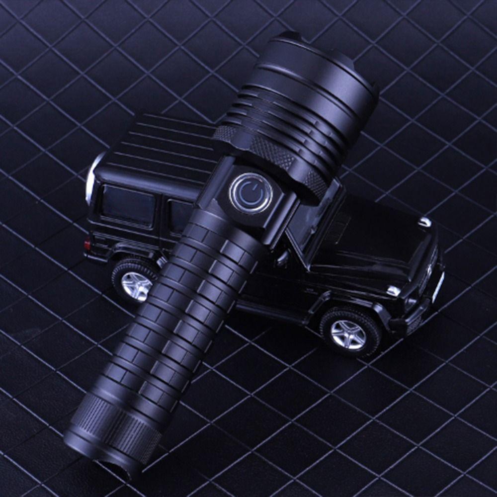 Super Bright Strong Light Torch Rechargeable High Lumens LED Flashlight Zoom Flashlight Camping