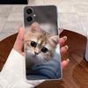 For Samsung Galaxy A07 4G 2025 Silicone Aesthetic Fashion Cute Cat Phone Case Transparent Soft TPU Casing SamsungA07 Back Cover