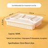 Biodegradable 4-Compartment Lunch Boxes with Lids