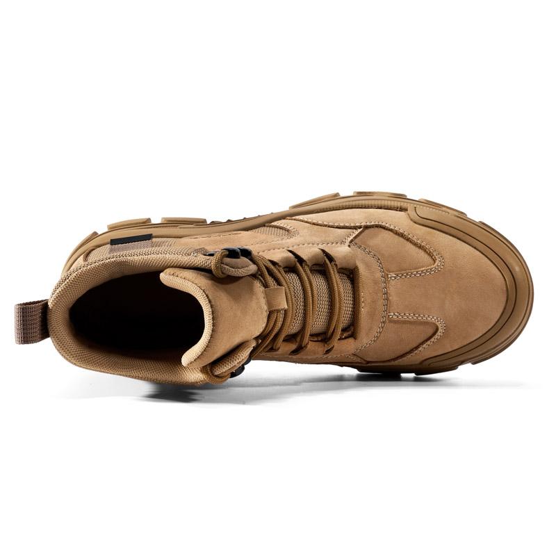 Winter Cotton Men's High-top Boots, Hiking Shoes, Men's Work Shoes,Ankle Boots,Outdoor Boots,Sports Shoes,All-season Mesh Lining