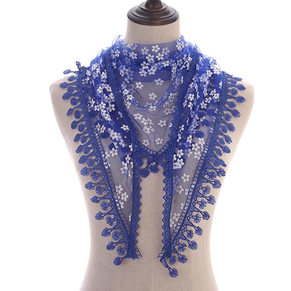 Korean Floral Tassel Shawl: Lightweight Summer Sun Protection Scarf