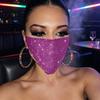 Exquisite Metallkunst-Maske Funkelnde Strass-Gesichtsmaske, Glitzer-Kristall Maskenball Bling Halb für Damen Abdeckungen Halloween Kostümparty Musik