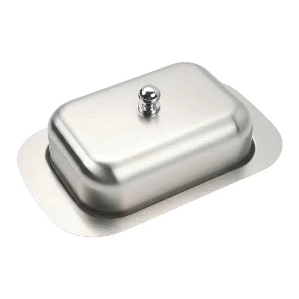 Food Grade Stainless Steel Butter Dish with Lid Butter Storage Box Butter Tray  Kitchen Use