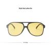 2021 Trendy Retro Double Bridge Sunglasses with Ocean Lens, Big Frame for Men & Women.