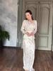 2025 Winter French Retro Light Luxury Long Sleeve Skirt Set
