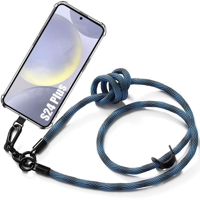 Coque de protection - BOOLING - pour Samsung Galaxy S24 Plus - Silicone - Antichoc - Cordon détachable 120cm