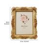 1PC, European-style Rectangular Golden Rose Relief Decorative Photo Frame