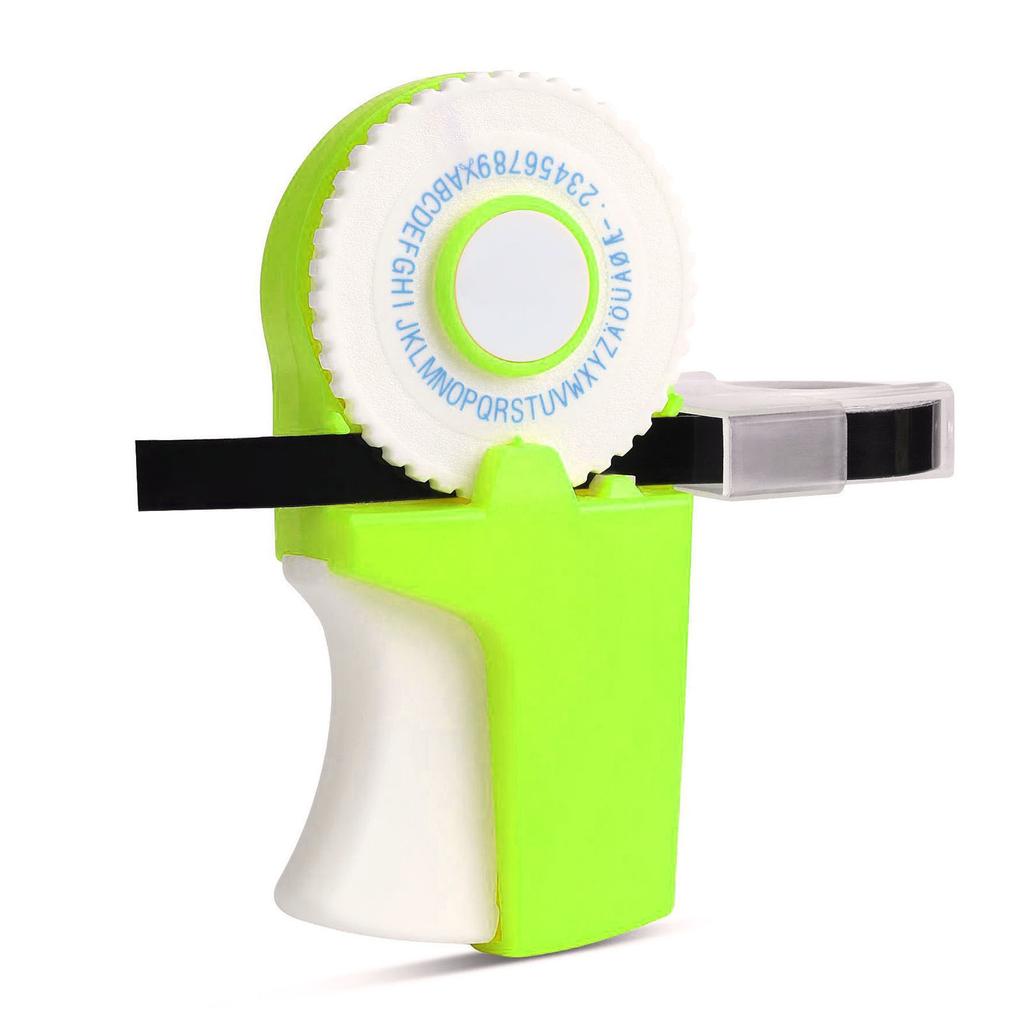 Manual 3D Embossing Label Maker DIY Mini Typewriter Machine with 7 Label Tape Rolls   9mm*300cm Handheld Labeler for