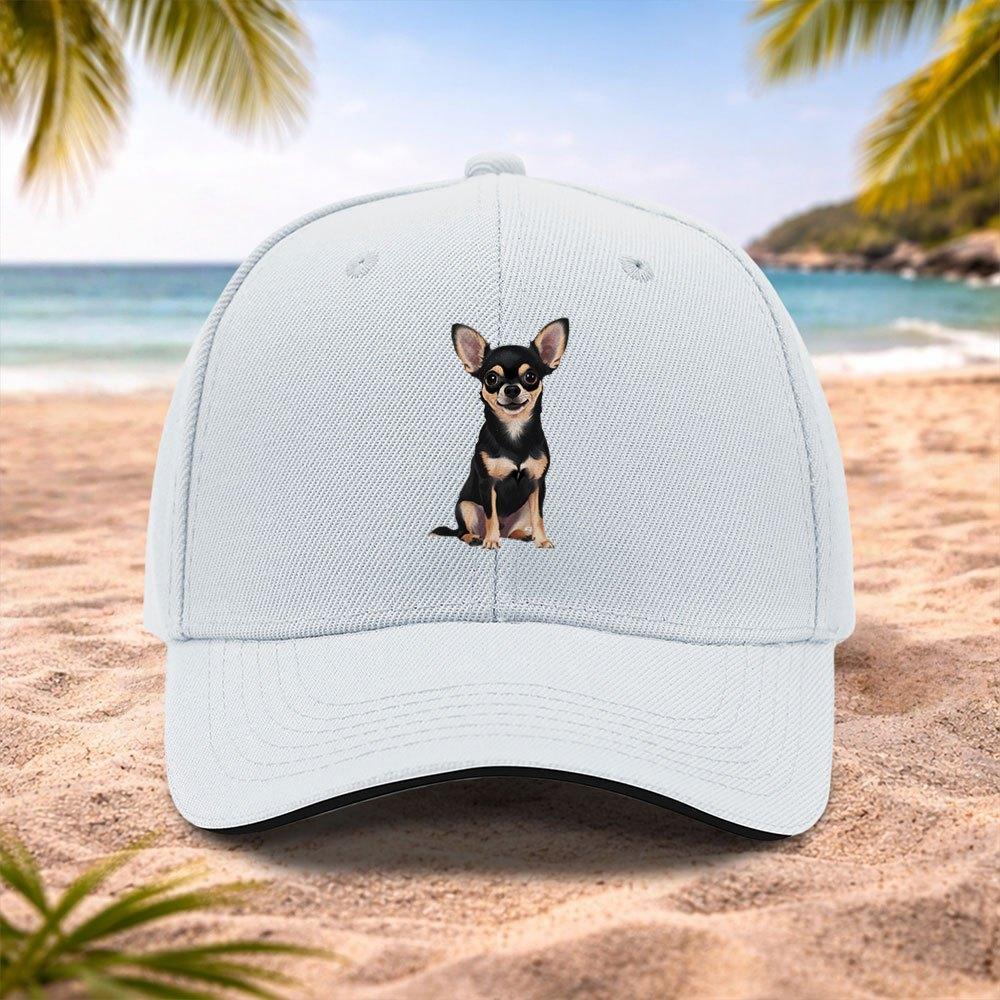 Chihuahua Dog Baseball Cap for Unisex Women Lightweight Adjustable Machine Washable Hat for Running Fitness Outdoor Sports