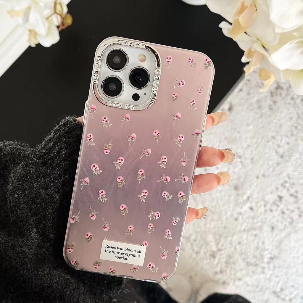 Feather Yarn Laser Butterfly Mobile Phone Case Is Suitable for Apple 15PROMAX Rose 14 Trend 13 Creative 12 Large Holes 11