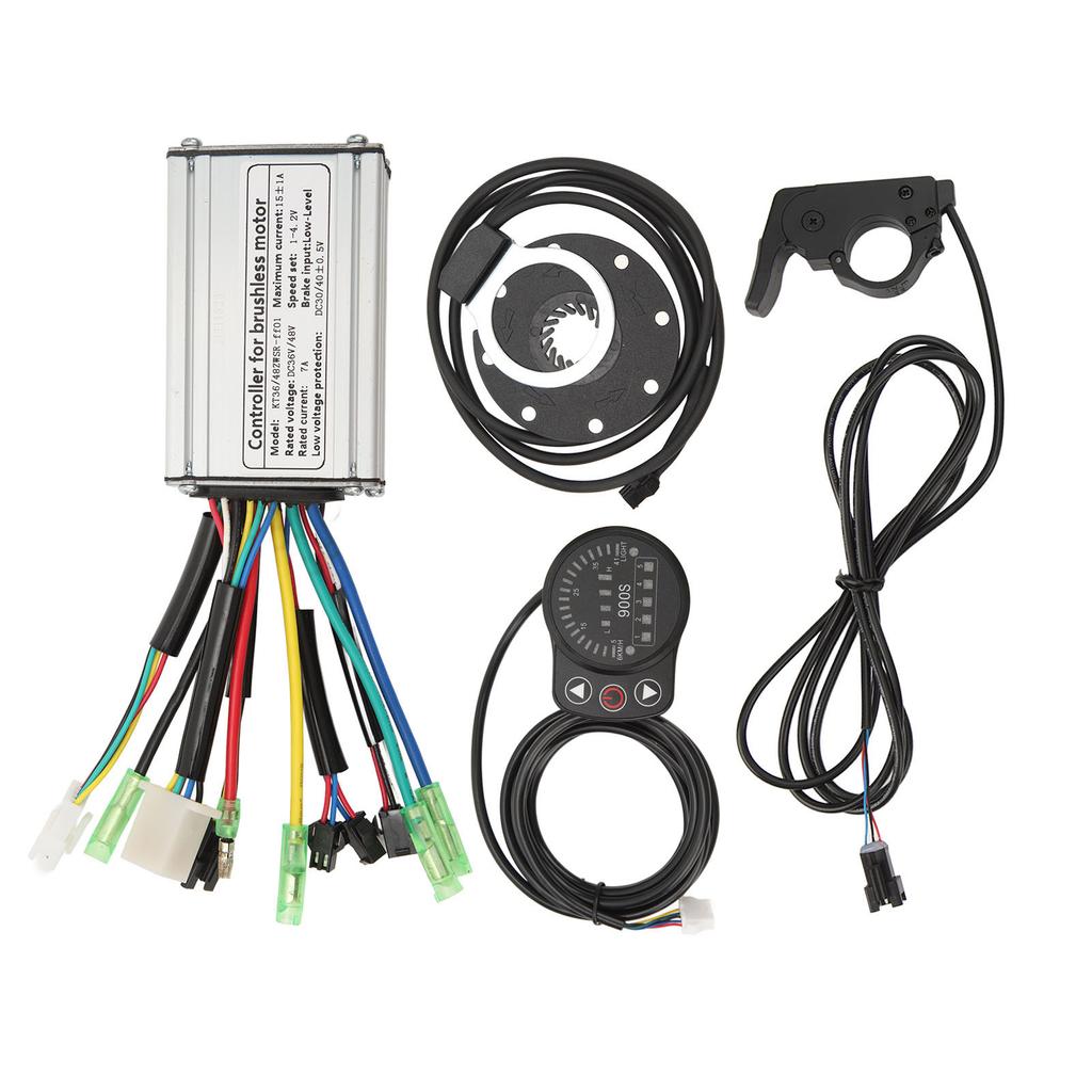 36V 48V 250W Electric Bike Conversion Kit Motor Controller Thumb Throttle PAS Pedal Assist Sensor Display Meter