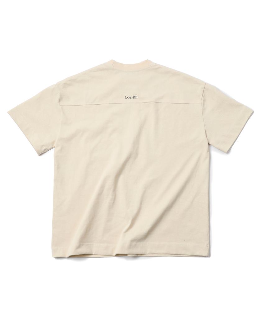 LUE PROJECT Log Off Pocket Tee - Light Yellow
