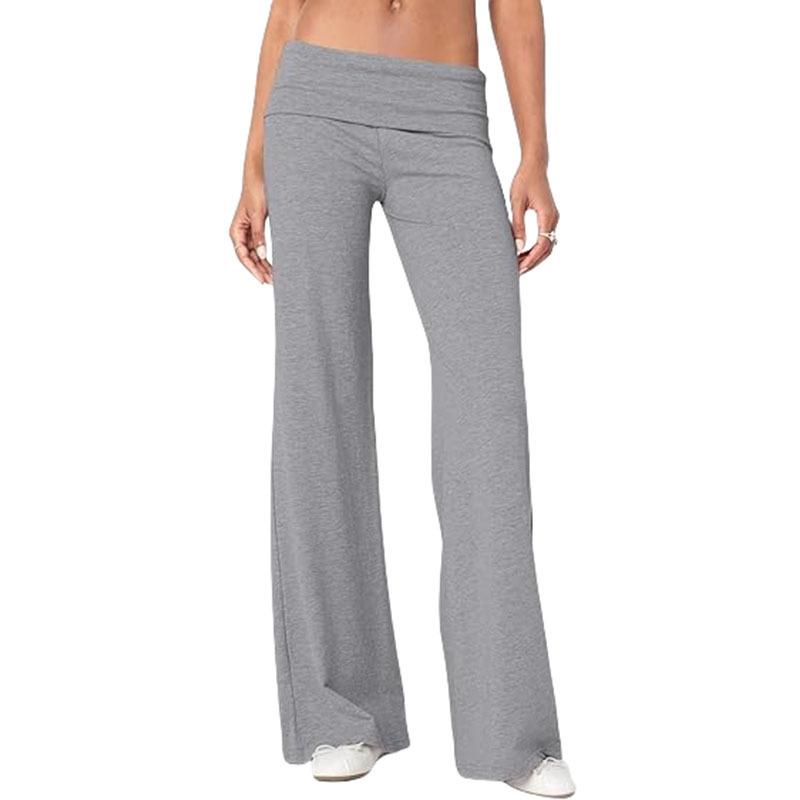 Women Casual Flared Yoga Pants Comfortable Sports Workout Long Trousers