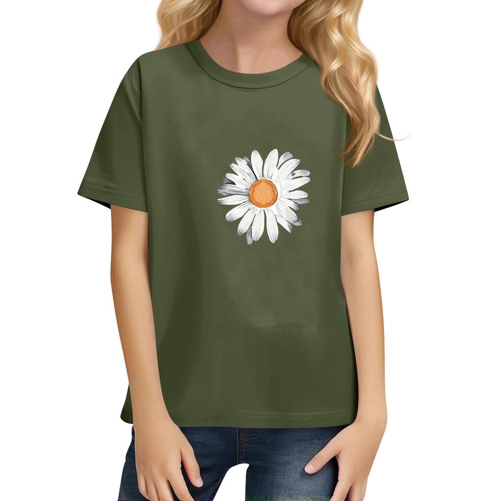 Kinder T-Shirt mit kurzen Ärmeln, Farbe, für den täglichen lässigen Gebrauch