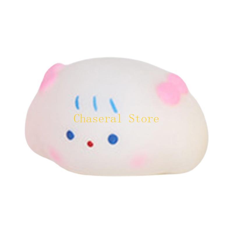 E7Ce Squeeze Rabbits Pig Toy For Stress Relief Comfortable Grip Portable For Teens