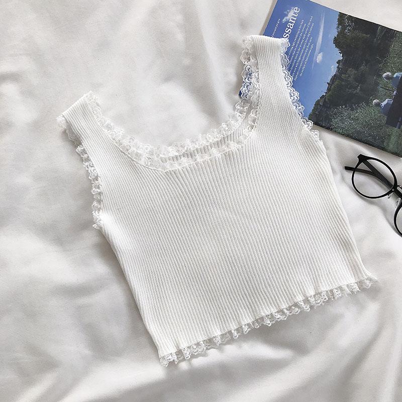 Tank Tops Women Plain Lace Up Crop Tank Top for Women Basic Solid Sexy Crop Tops Square Neck Plain Crop Tops Summer