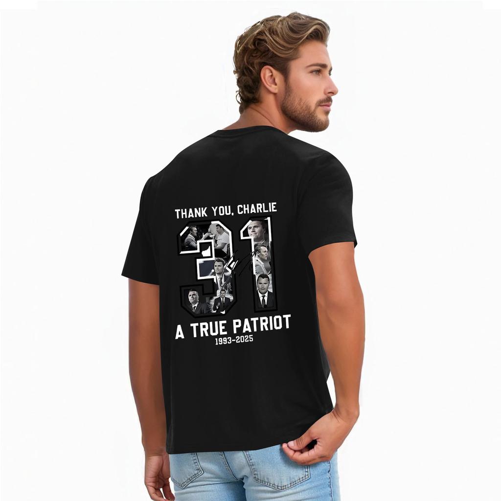 Men's Casual Daily Printed Top Round Neck T-shirt