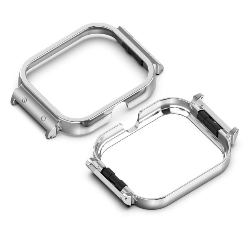 Smartwatch Cover Metal Case for IQOO Watch Scratchproof Housing 20mm Belt Connector Protector Case Frame Bumper Shell