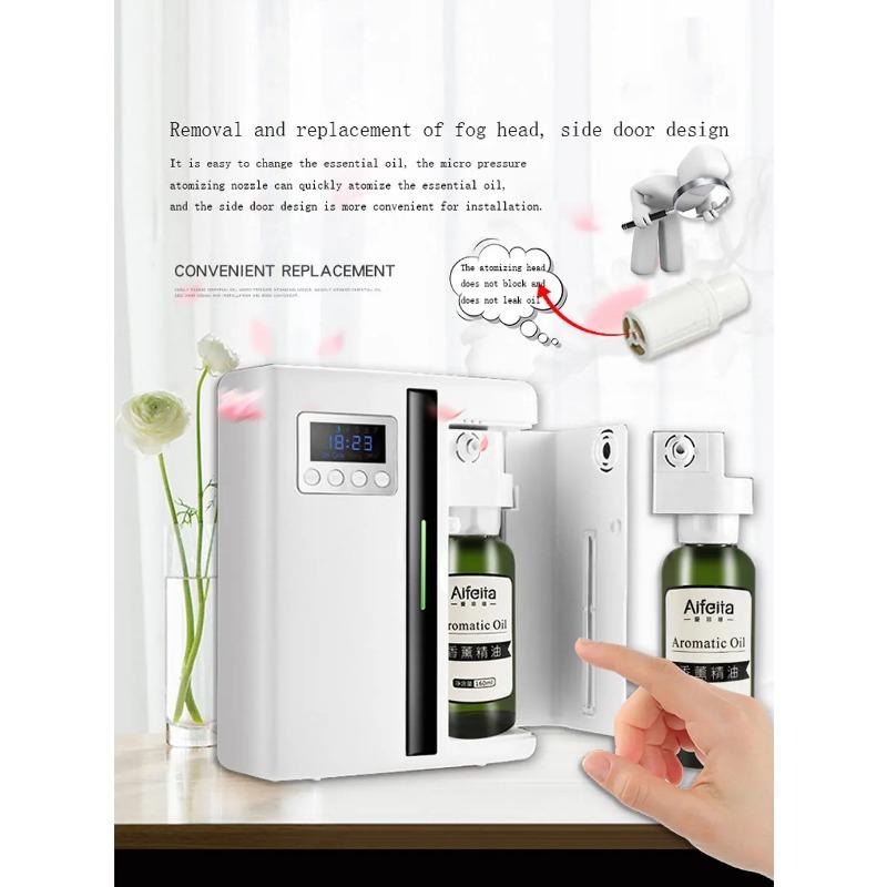 Raumduft-Diffusor zur Wandmontage, Hotel-Lufterfrischer, Bluetooth-Aroma-Diffusor für ätherische Öle, elektrischer Geruch für Zuhause