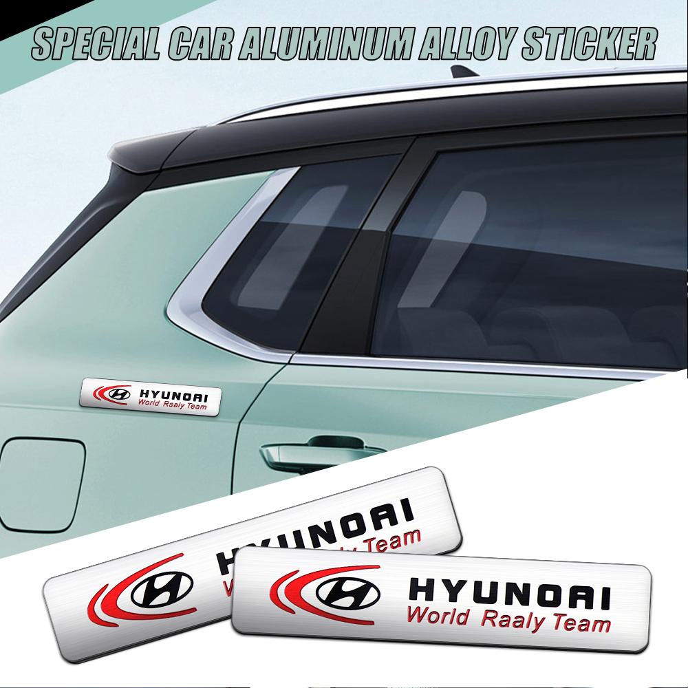1/2 Stück Auto Styling Emblem Auto Karosserie Kotflügel Dekor Aufkleber Zubehör Für Hyundai GDI i10 i20 Accent Tucson Sonata Palisade Kombi